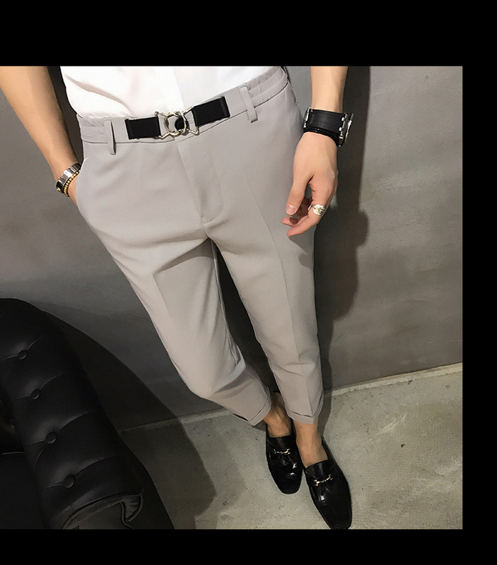 Divatos férfi nadrág szürke és fekete színben