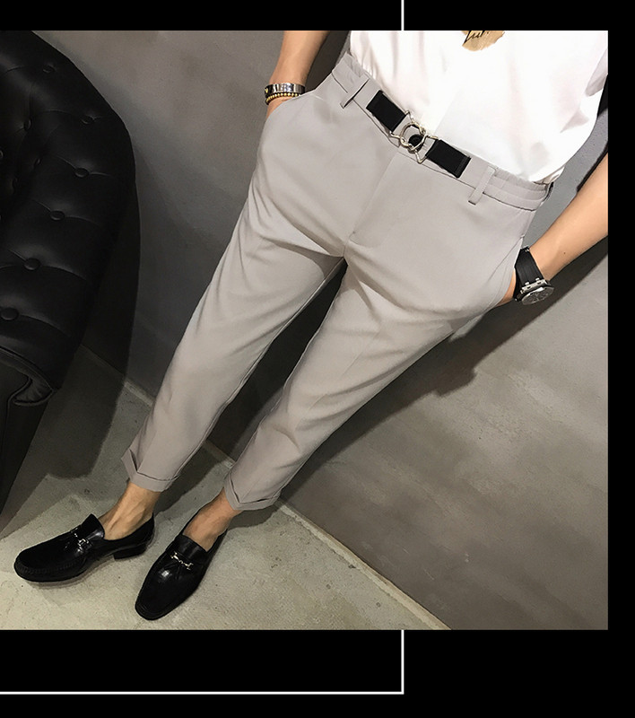 Divatos férfi nadrág szürke és fekete színben