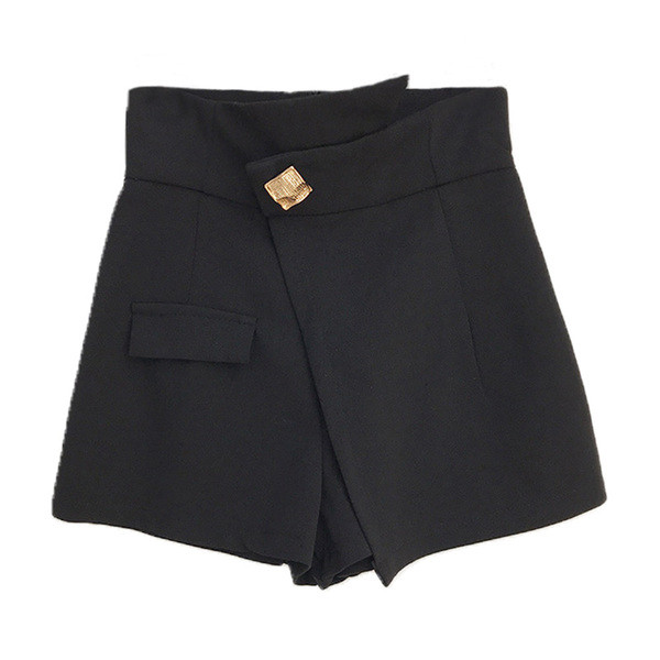 Stílusos női rövidnadrág magas derékkal, fehér és fekete színben