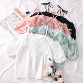 Lezser női blúz csupasz váll, több színben