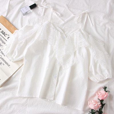 Lezser női blúz csupasz váll, több színben