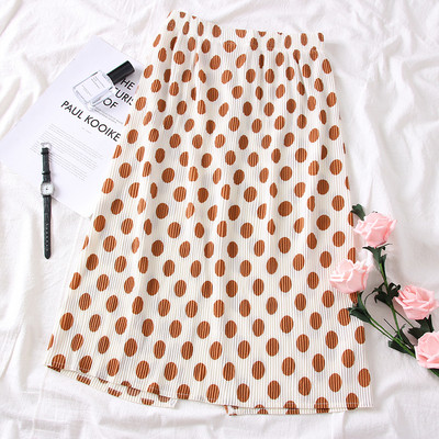 Új modell női pöttyös szoknya több színben