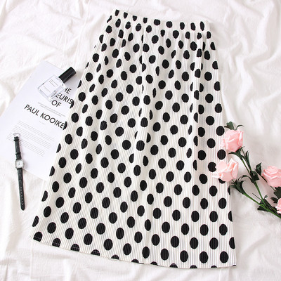 Új modell női pöttyös szoknya több színben