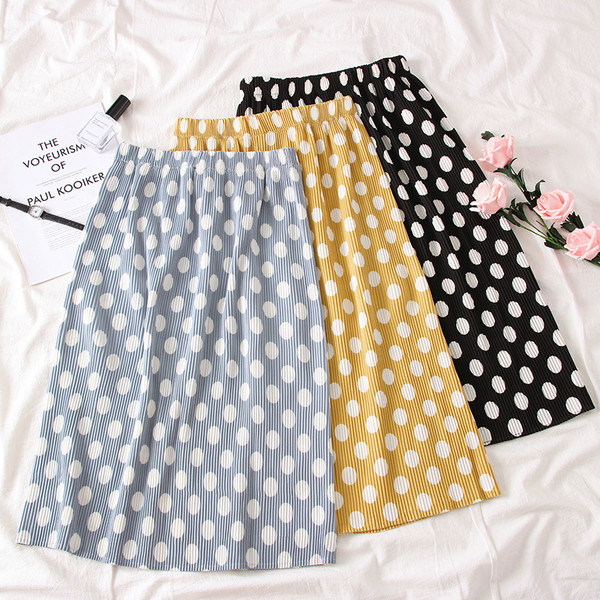 Új modell női pöttyös szoknya több színben