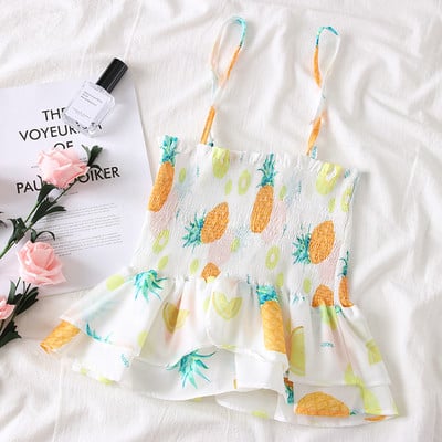 Stílusos női felső vékony pántokkal