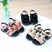 Stílusos gyerekszandál lányoknak három színben, szalaggal