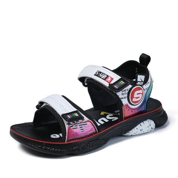 Alkalmi gyerekszandál két színben - fiúknak