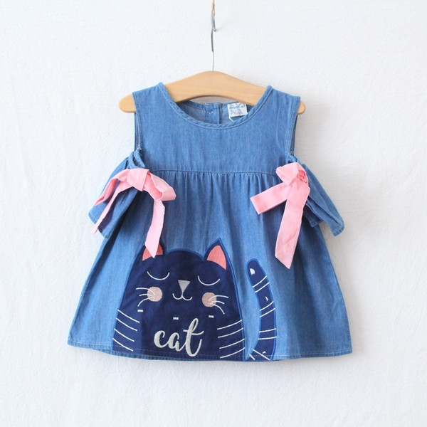 Rochie casual pentru copii in albastru pentru fete