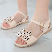 Modern gyerekszandál két színben, szalaggal