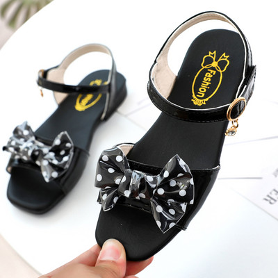 Modern gyerekszandál két színben, szalaggal