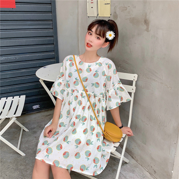 Rochie larga de dama cu imprimeu in doua culori