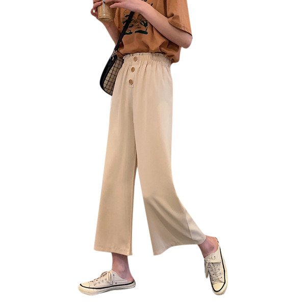 Női széles gombos nadrág két színben