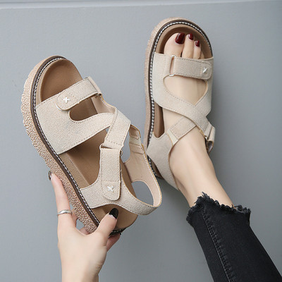 Alkalmi női szandál két színben - fekete és bézs