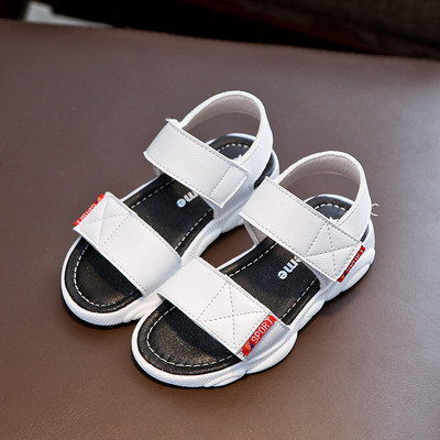 Modern, öko bőrből készült gyerekszandál három színben - fiúknak