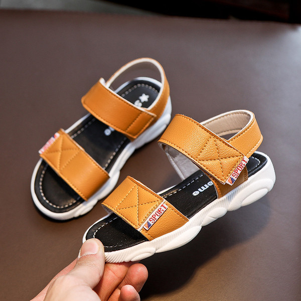 Modern, öko bőrből készült gyerekszandál három színben - fiúknak