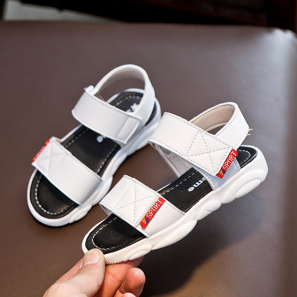 Modern, öko bőrből készült gyerekszandál három színben - fiúknak