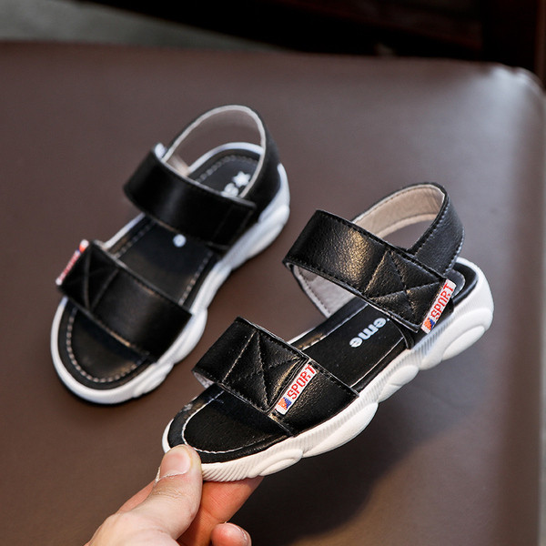 Modern, öko bőrből készült gyerekszandál három színben - fiúknak