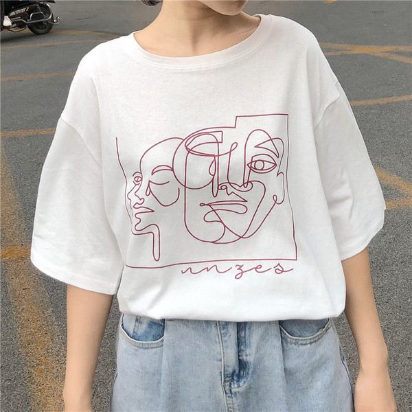 Női széles póló három színben