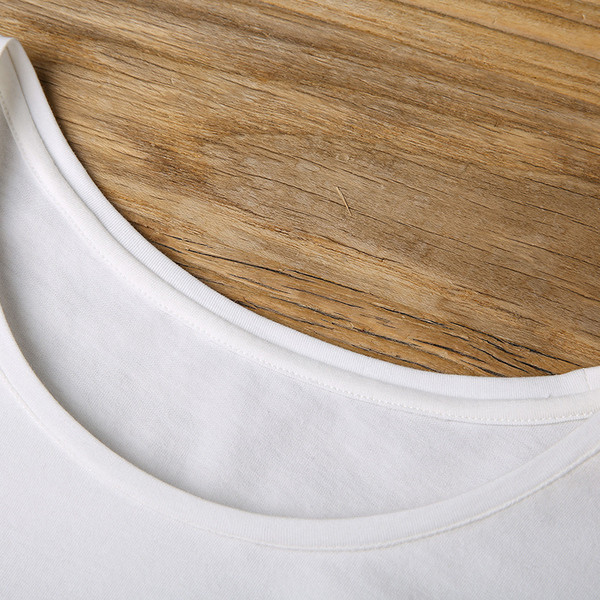 Nyári, fehér színű, rövid ujjú női póló