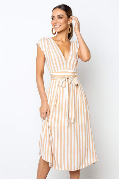 Új modell női ruha bézs és zöld színben