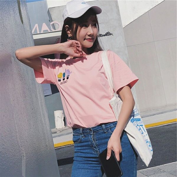 Alkalmi női póló rövid ujjú fehér és rózsaszín színben