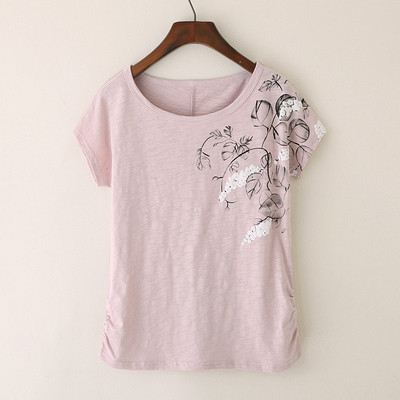 Alkalmi női póló rövid ujjal, négy színben