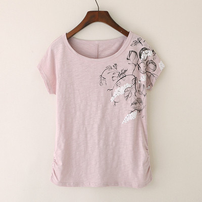 Alkalmi női póló rövid ujjal, négy színben