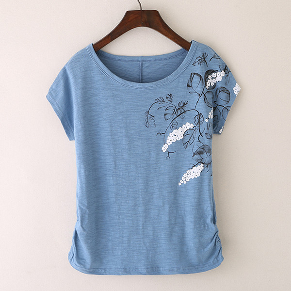 Alkalmi női póló rövid ujjal, négy színben