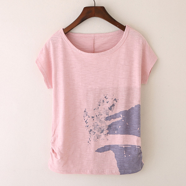 Alkalmi női blúz szürke és rózsaszín színben