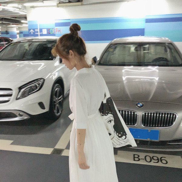 Női nyári ruha, derékban megkötős