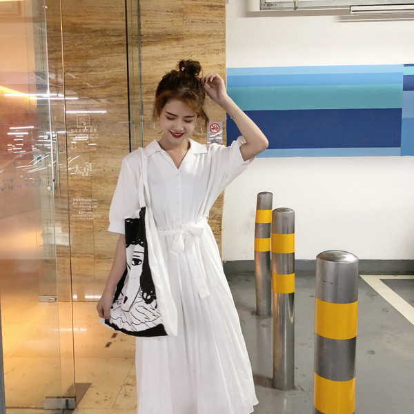 Női nyári ruha, derékban megkötős