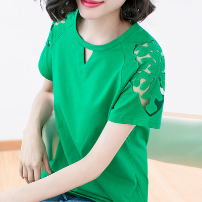 Alkalmi női blúz, rövid ujjú hat színben