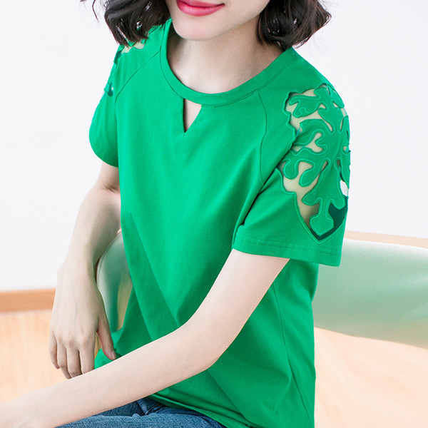 Alkalmi női blúz, rövid ujjú hat színben