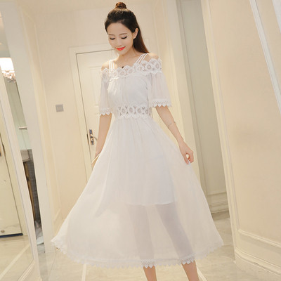 Nyári női ruha fehér és fekete színben