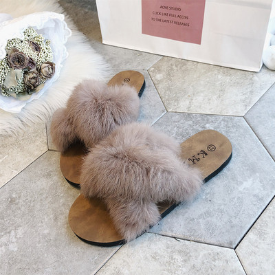 Modern női papucs pehely és lapos talppal, négy színben