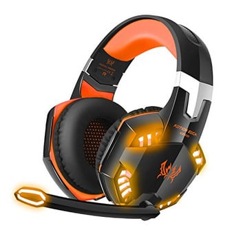 Gaming headphones Kotion Each G2000 - with microphone and LED lights - orange