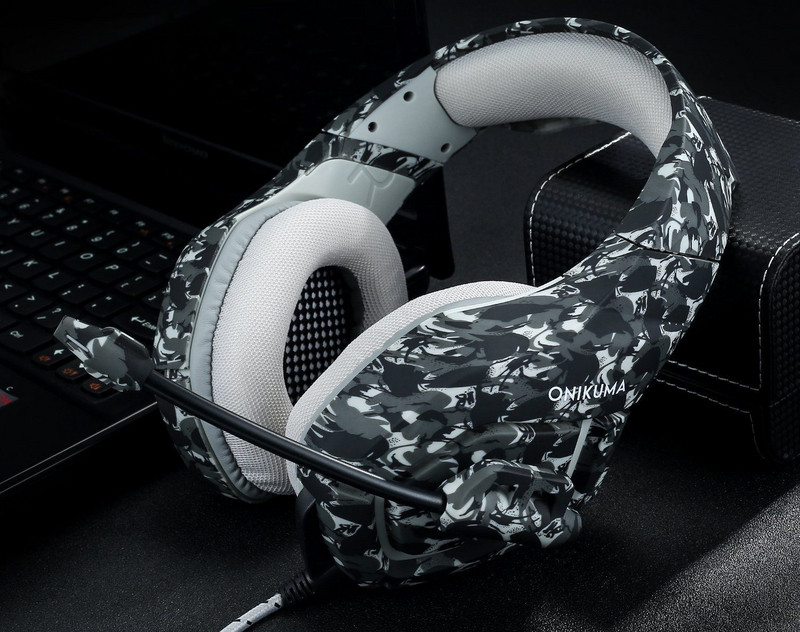 Геймърски слушалки ONIKUMA K1 B с микрофон сиви