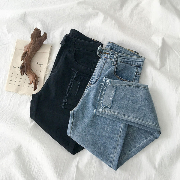 Modern női farmer két színben