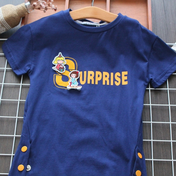 Lezser gyerekruha három színben, mintával lányoknak