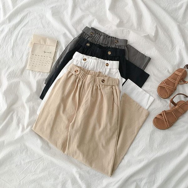 Női alkalmi széles nadrág négy színben