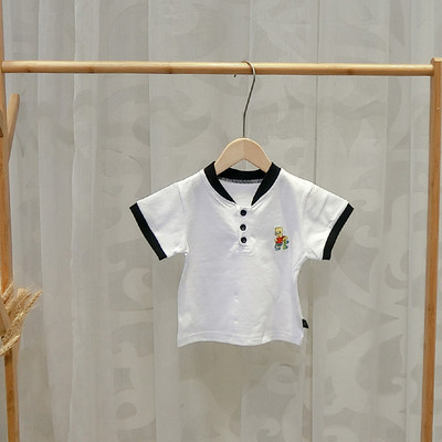 Többféle színben hímzett alkalmi gyerekpóló fiúknak