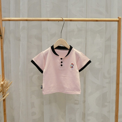 Többféle színben hímzett alkalmi gyerekpóló fiúknak