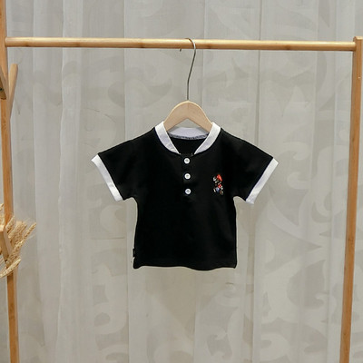 Többféle színben hímzett alkalmi gyerekpóló fiúknak