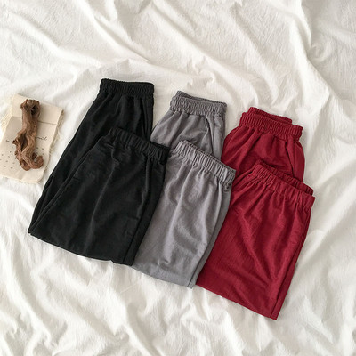 Women`s sports pants in black gray and burgundy