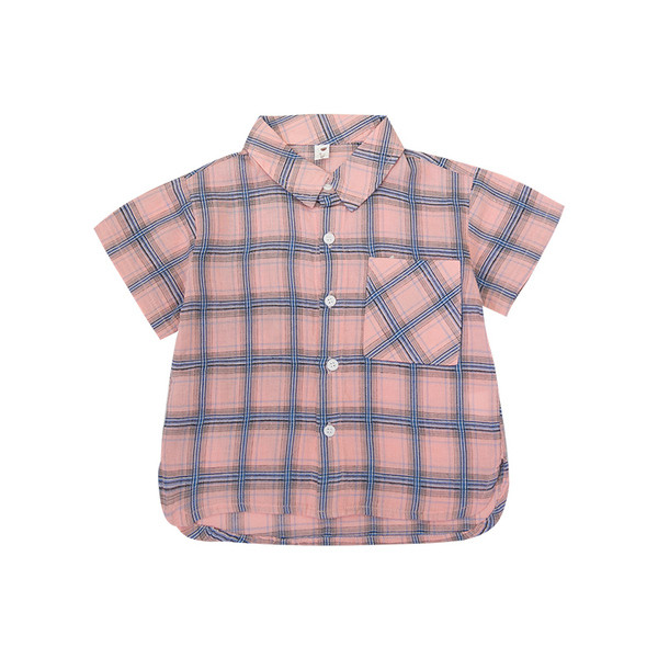 Stílusos gyerek ing fiúknak sárga és rózsaszín színben