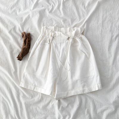 Alkalmi rövidnadrág derékkötővel