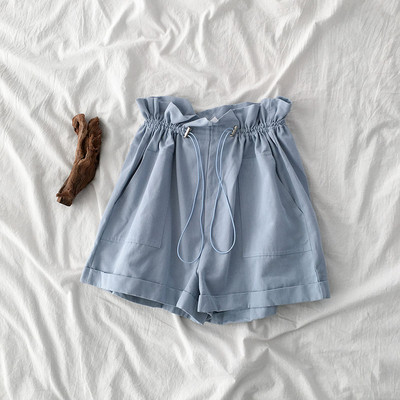 Alkalmi rövidnadrág derékkötővel