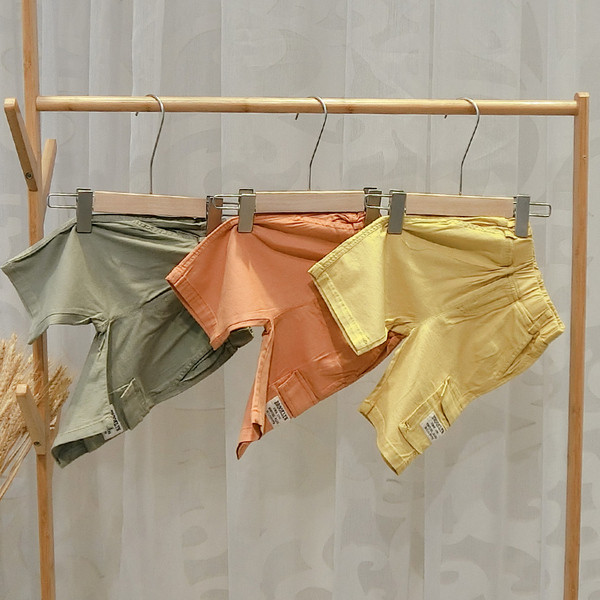 Alkalmi gyereknadrág zöld, sárga és narancs színben fiúknak