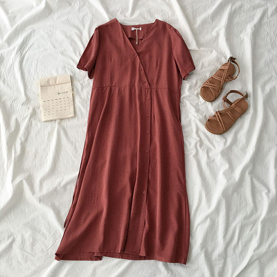 Lezser széles ruha két színben gombokkal