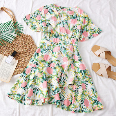 Színes aszimmetrikus női ruha három színben